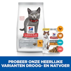 Hill's Science Plan Kitten Sterilised Kip 3kg -Huisdier Product Winkel 052742053646 4 NL