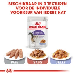 Royal Canin Sterilised In Jelly Kattenvoer 12x85g -Huisdier Product Winkel Royal Canin Sterilised Jelly Kat NL 5
