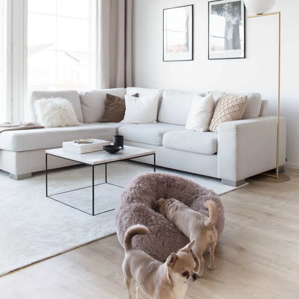 District70 Hondenmand Donut Fuzz Zand 2 District70 Hondenmand Donut Fuzz Zand - Afbeelding 2