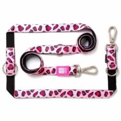 Max & Molly Hondenriem Multi Function Leopard Pink