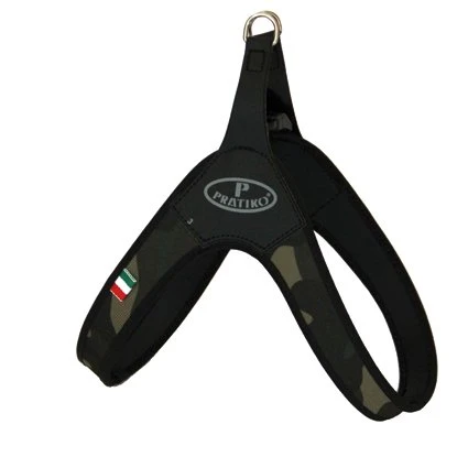 Pratiko Hondentuig XL Camouflage Zwart Met Clip 1 Pratiko Hondentuig XL Camouflage Zwart Met Clip