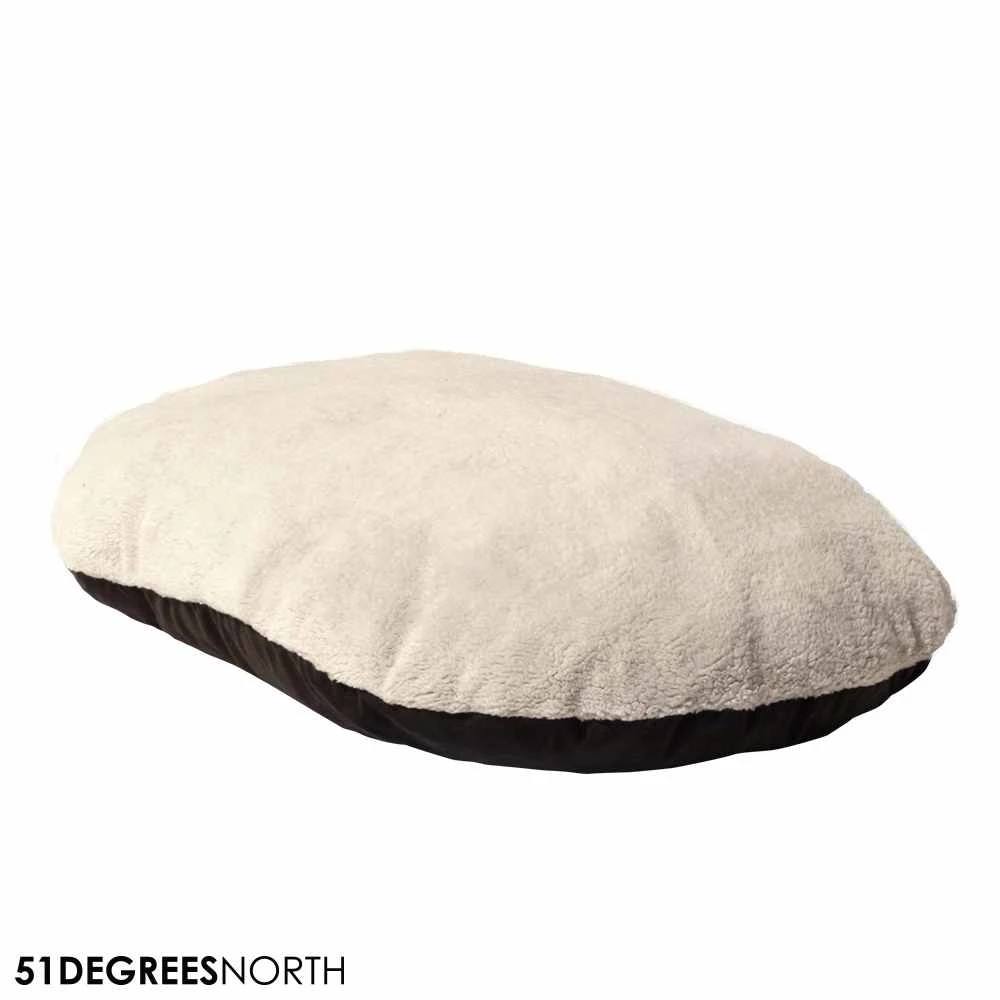 51 Degrees North Ovaal Hondenkussen Sheep Beige & Bruin 2 51 Degrees North Ovaal Hondenkussen Sheep Beige & Bruin - Afbeelding 2
