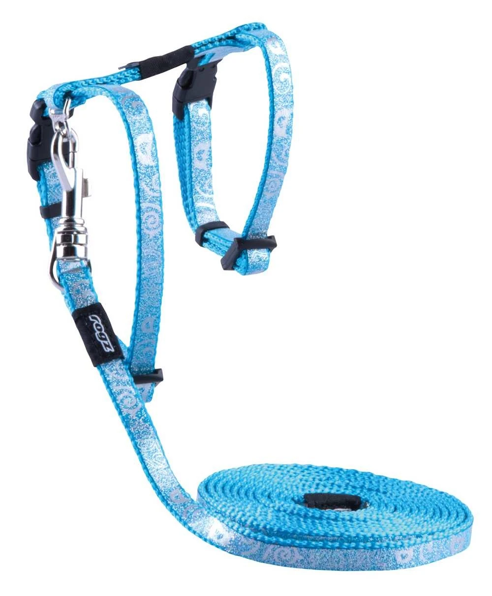 Rogz Kattentuig SparkleCat Turquoise 1 Rogz Kattentuig SparkleCat Turquoise