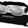 Dogoptics Hondenzonnebril Biker Silver Frame/Mirror Lens