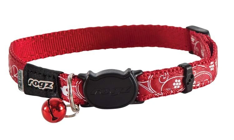 Rogz Kattenhalsband SilkyCat Rood 1 Rogz Kattenhalsband SilkyCat Rood