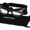 Dogoptics Hondenzonnebril Biker Black Frame Clear Lens
