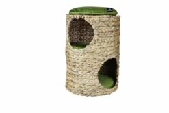 Silvio Design Ronde Kattenmand Met Groene Kussens