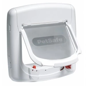 Petsafe Staywell Magnetisch De Luxe Kattenluik Wit 1 Petsafe Staywell Magnetisch De Luxe Kattenluik Wit