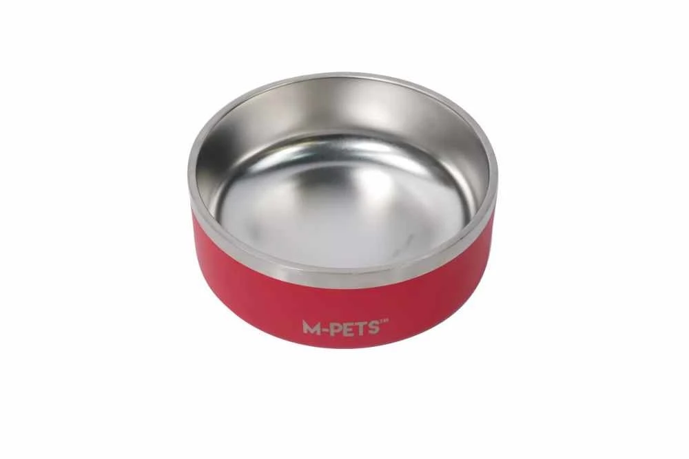 M-Pets Dubbelwandige Drink- Of Voerbak Eskimo Rood 2 M-Pets Dubbelwandige Drink- Of Voerbak Eskimo Rood - Afbeelding 2