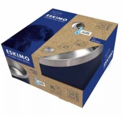M-Pets Dubbelwandige Drink- Of Voerbak Eskimo Blauw