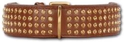 Doxtasy Hondenhalsband Swarovski Extreme Brown 45mm