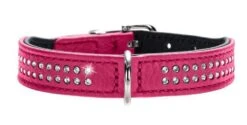 Hunter Hondenhalsband Diamond Petit Roze