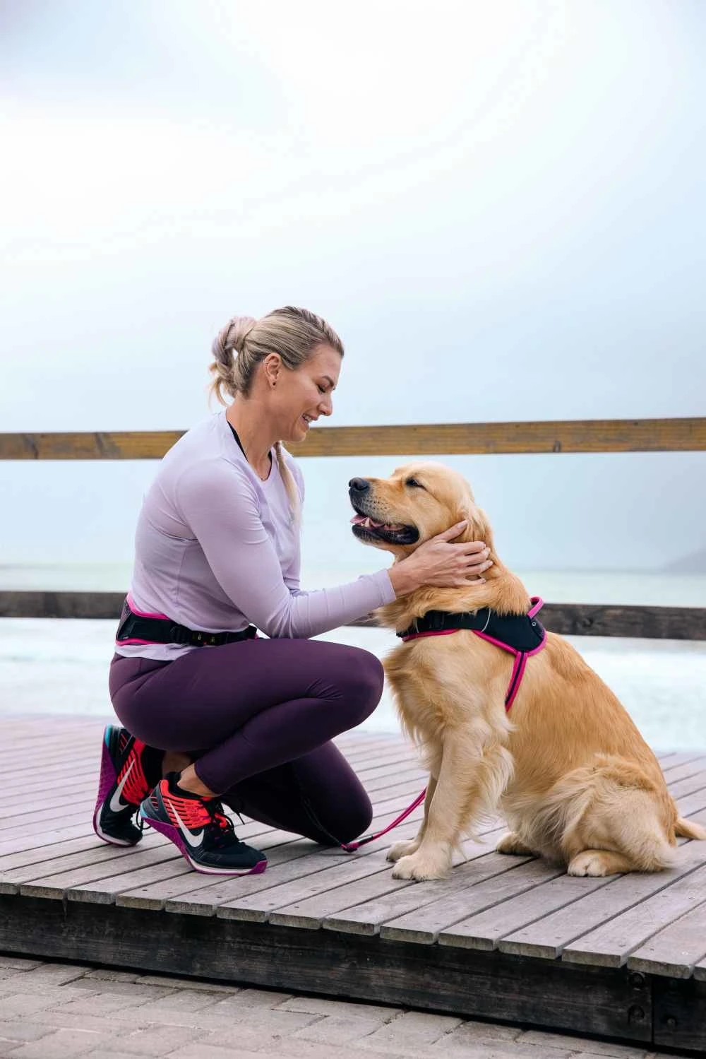 Rogz Hondenriem Handsfree Airtech Sport Roze 3 Rogz Hondenriem Handsfree Airtech Sport Roze - Afbeelding 3